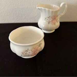 Fine Bone China Miniature pitcher and bowl. Jubilee made in England.